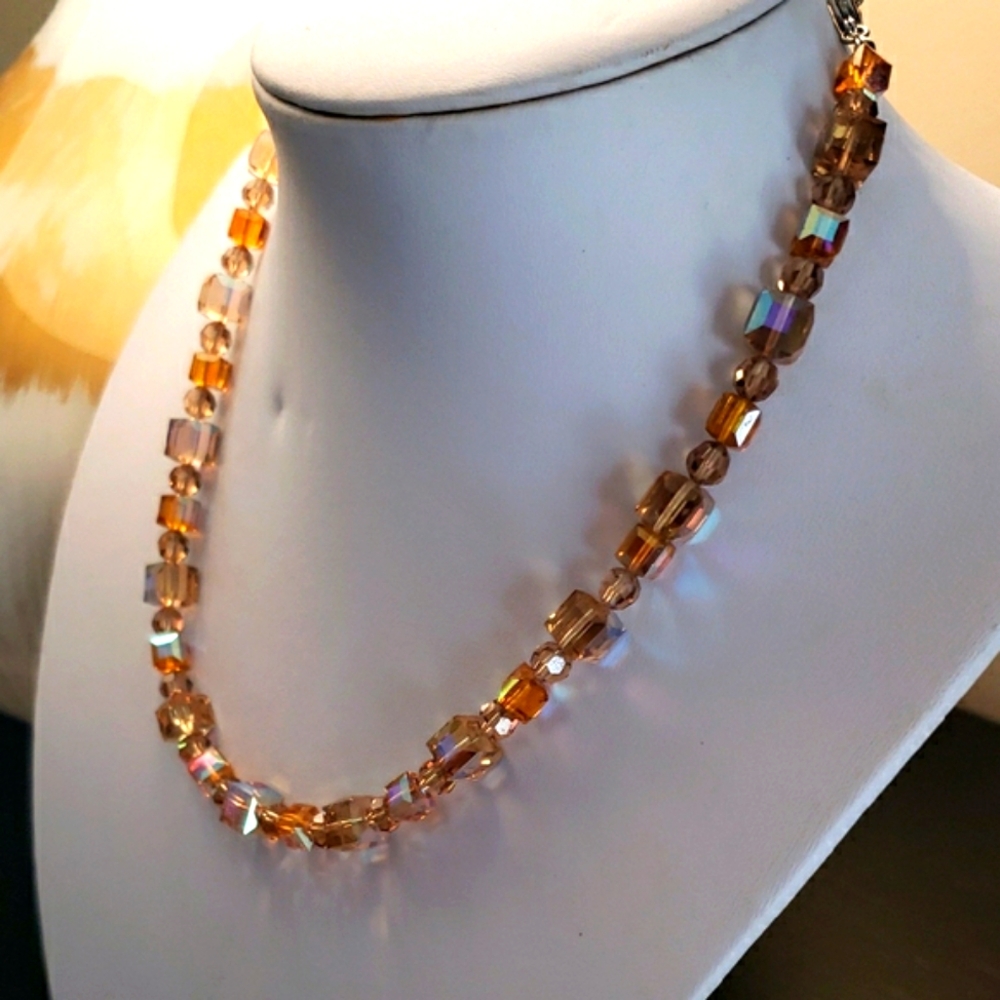 Swarovski Beaded Necklace 16" - Picture 2 of 3